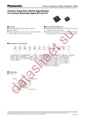 ECK-TBC102MEM datasheet  